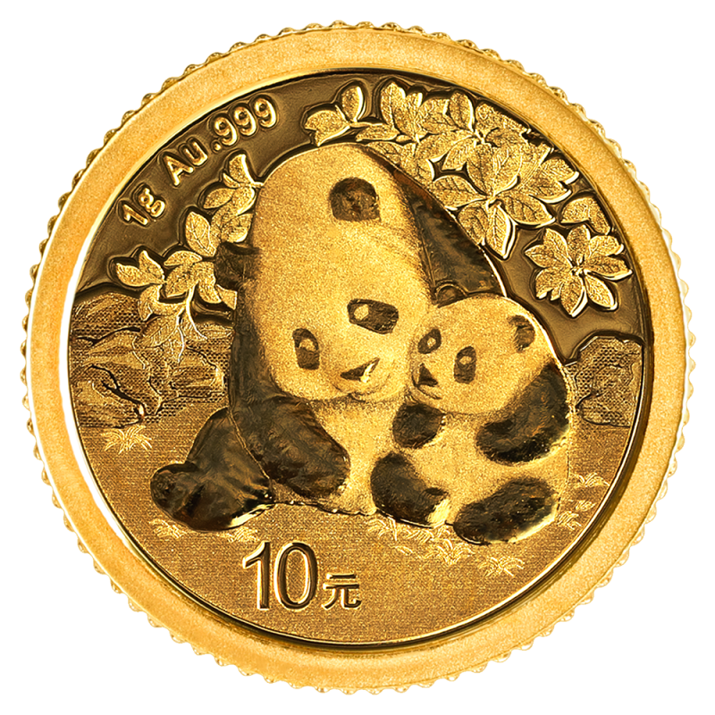 China Panda 1g Gold Coin 2024