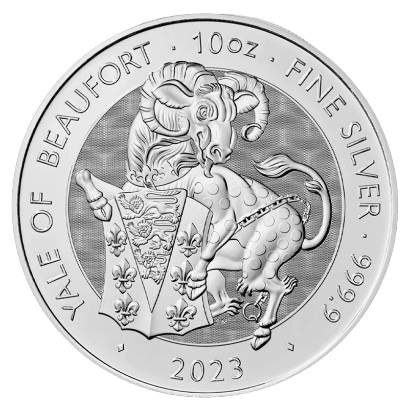 Tudor Beasts Yale of Beaufort 10oz Silver Coin 2023 | margin scheme