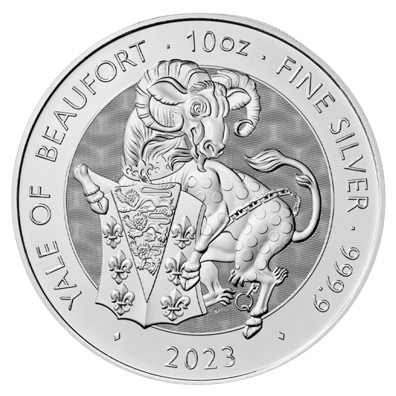 Tudor Beasts Yale of Beaufort 10oz Silver Coin 2023
