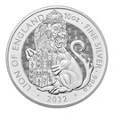 Tudor Beasts Lion of England 10oz Silver Coin 2022