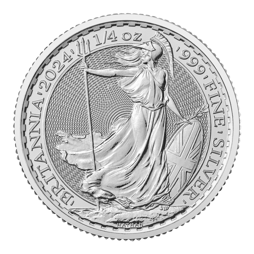 Britannia 1/4oz Silver Coin 2024 margin scheme