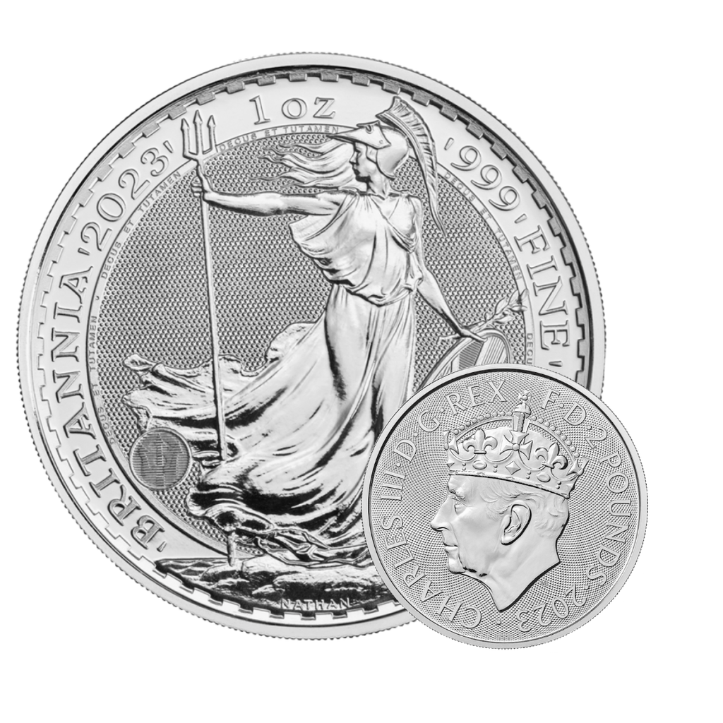 Britannia Coronation King Charles III 1oz silver coin 2023 | margin scheme