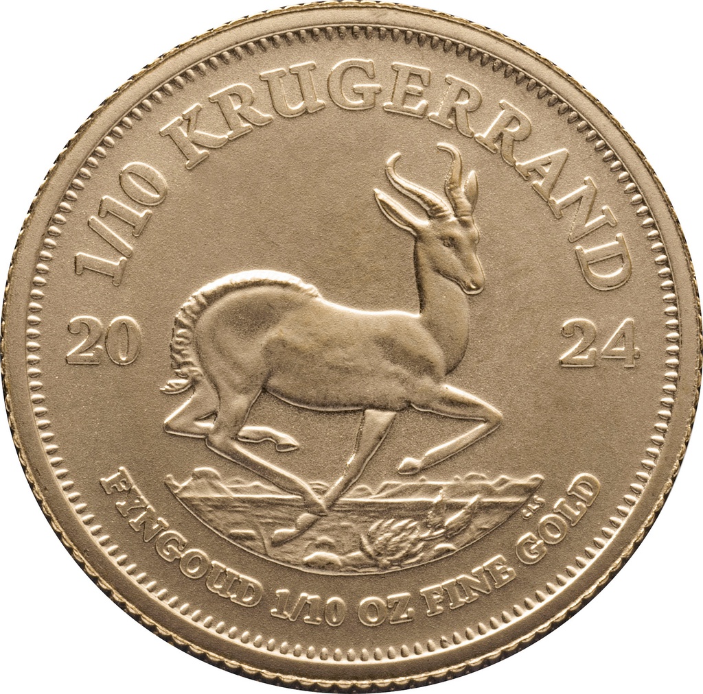 Krugerrand 1/10oz Gold Coin 2024