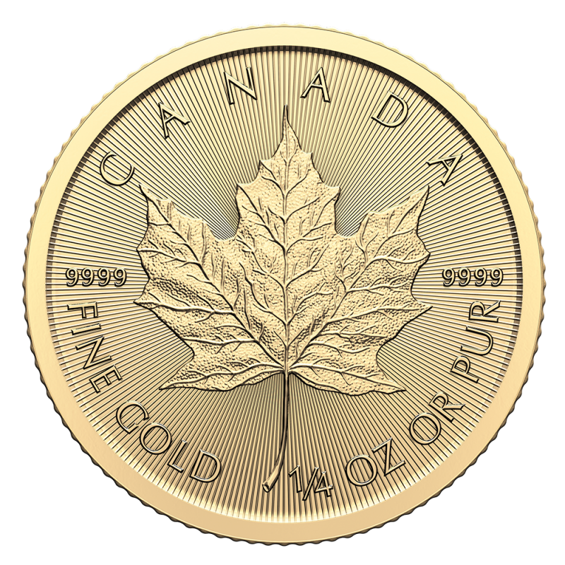 Maple Leaf 1/4oz Gold Coin 2024
