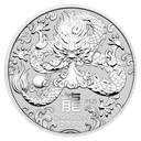 Lunar III Dragon 5oz Silver Coin 2024 margin scheme