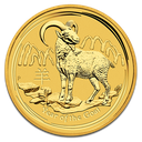 Lunar Goat 1/4oz Gold Coin 2015