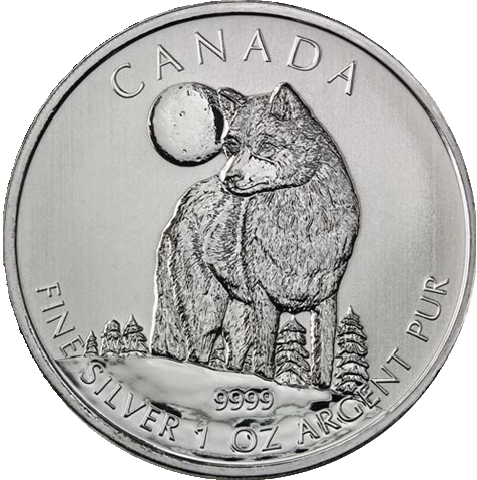 Canadian Timber Wolf Wildlife Series 1/2oz Silver Coin 2006 margin scheme