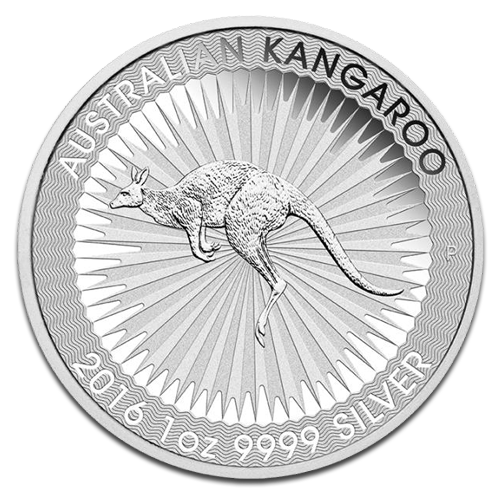 Kangaroo 1oz Silver Coin different years margin scheme