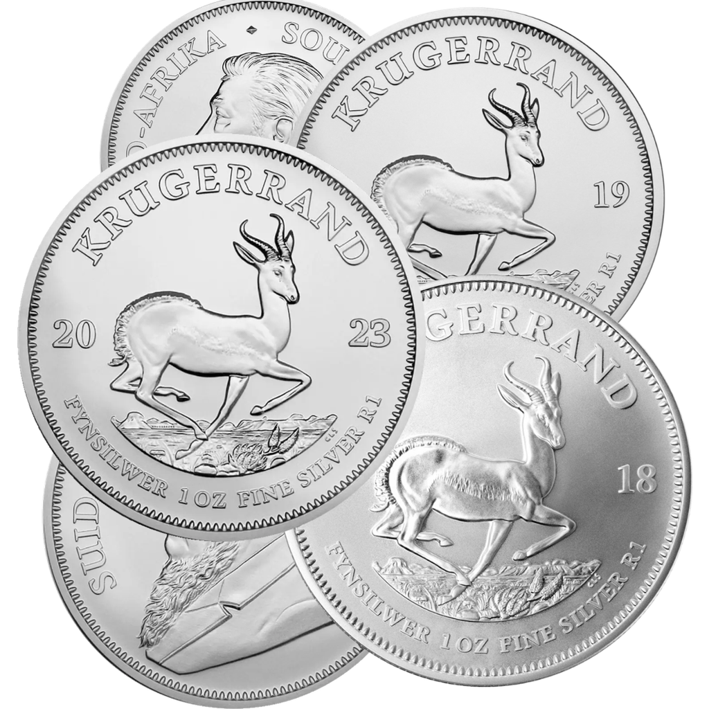 Krugerrand 1oz Silver Coin different years margin scheme