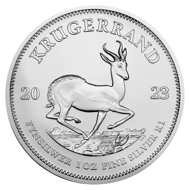 Krugerrand 1oz Silver Coin different years margin scheme