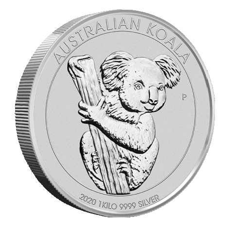 Koala 1kg Silver Coin 2020 margin scheme