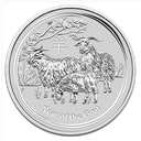 Lunar II Goat 1oz Silver Coin 2015 margin scheme