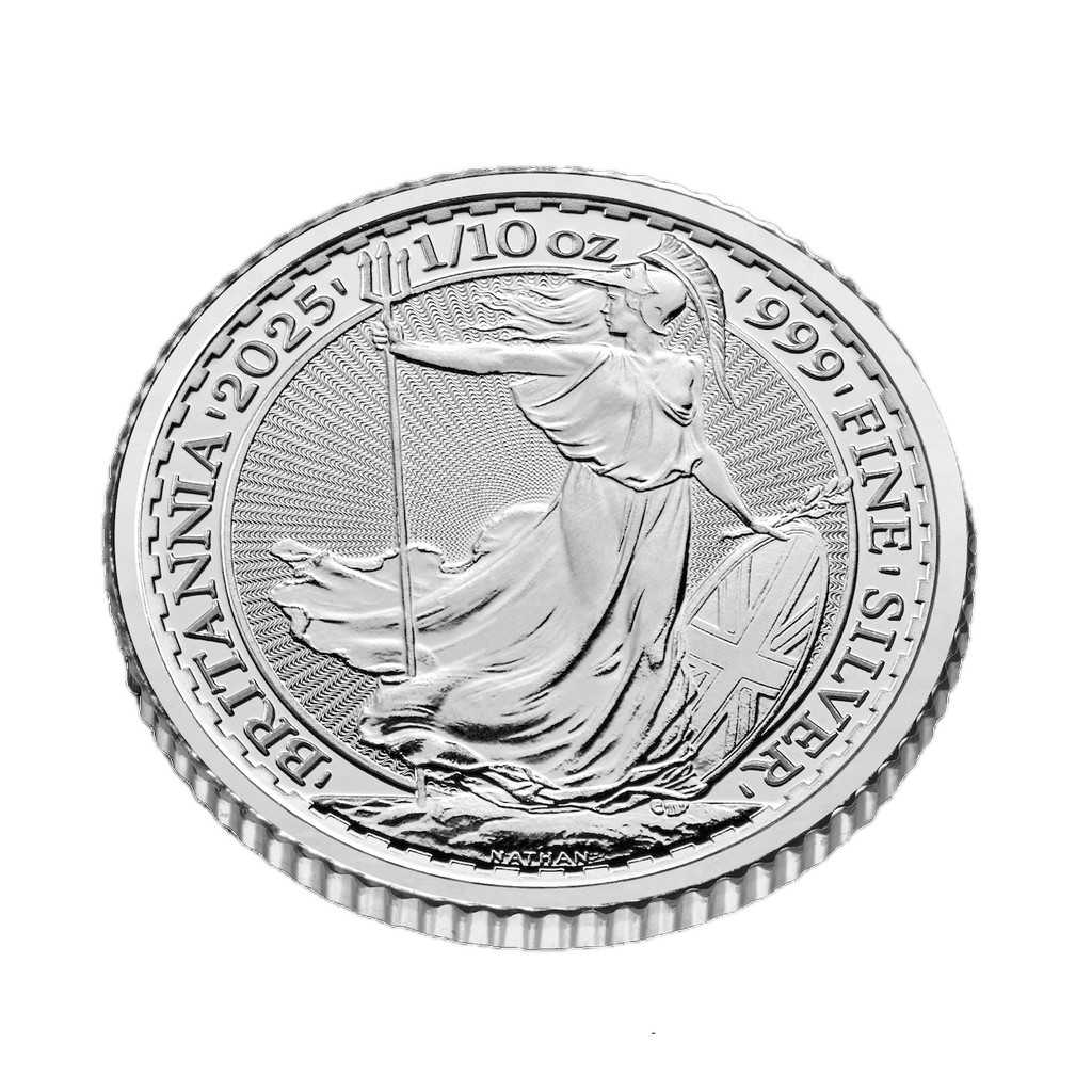 Britannia 1/10oz Silver Coin 2025 margin scheme