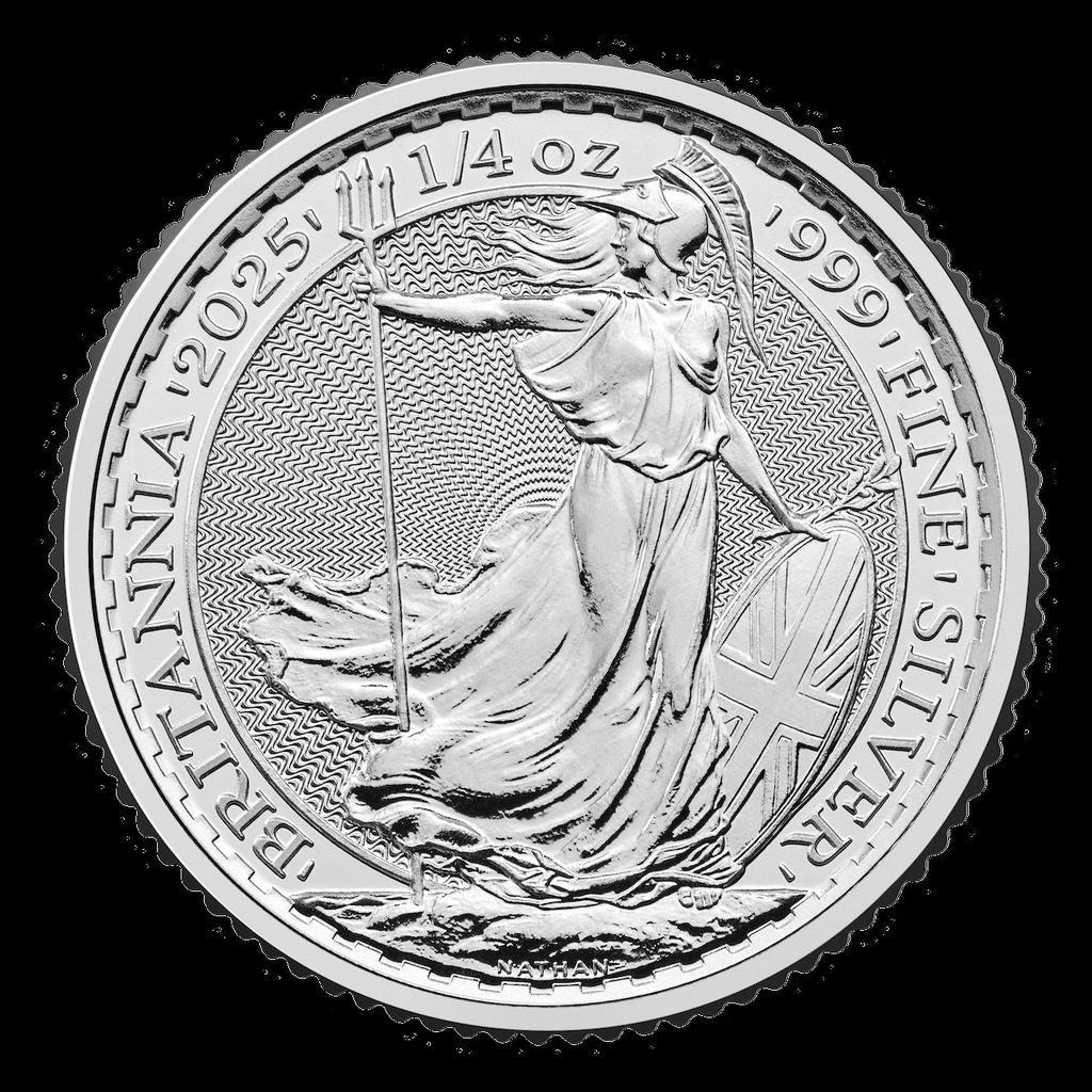 Britannia 1/4oz Silver Coin 2025 margin scheme