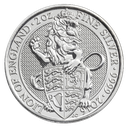 Queen's Beasts Lion of England 2oz Silver coin 2016 margin scheme