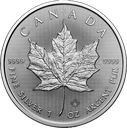 Maple Leaf 1oz Silver Coin 2025 margin scheme