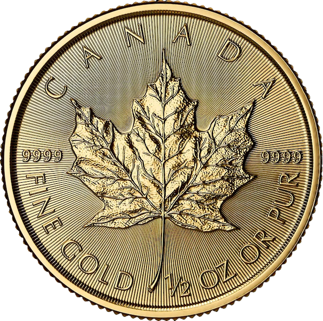 Maple Leaf 1/2 oz Gold Coin 2025