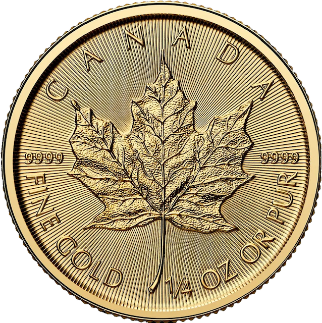 Maple Leaf 1/4oz Gold Coin 2025