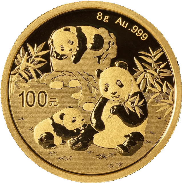 China Panda 8g Gold Coin 2025