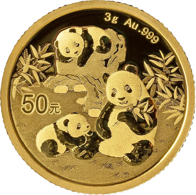 China Panda 3g Gold Coin 2025