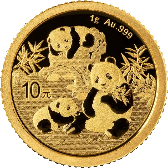 China Panda 1g Gold Coin 2025