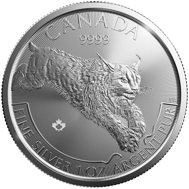 Predator Series Lynx 1oz Silver Coin 2017 | margin scheme
