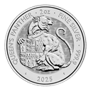 Tudor Beasts Queen's Panther 2oz Silver Coin 2025 | margin scheme