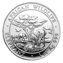 Somalia Elephant 1oz Silver Coin 2012 | margin scheme