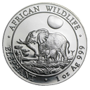 Somalia Elephant 1oz Silver Coin 2011 margin scheme