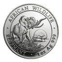 Somalia Elephant 1oz Silver Coin 2009 margin scheme