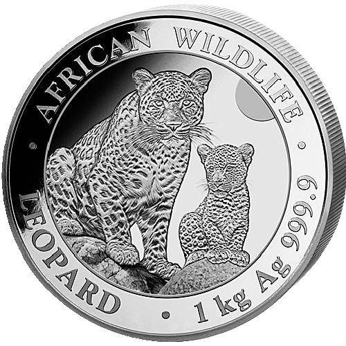 African Wildlife Leopard 1kg Silver Coin 2024 | margin scheme