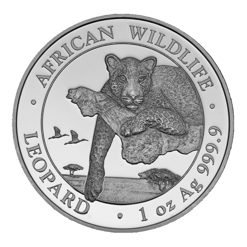 African Wildlife Leopard 1oz Silver Coin 2020 | margin scheme