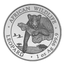 African Wildlife Leopard 1oz Silver Coin 2020 | margin scheme