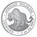 African Wildlife Leopard 1oz silver coin 2023 | margin scheme