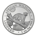 African Wildlife Leopard 1oz Silver Coin 2021 margin scheme