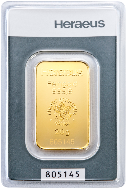 20g Gold Bar | Heraeus Kinebar®
