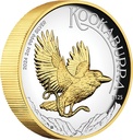 Australia Kookaburra 2oz Silver coin 2024 gildet - PP High Relief margin scheme