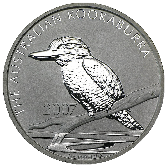 Kookaburra 1oz silver coin 2007 | margin scheme