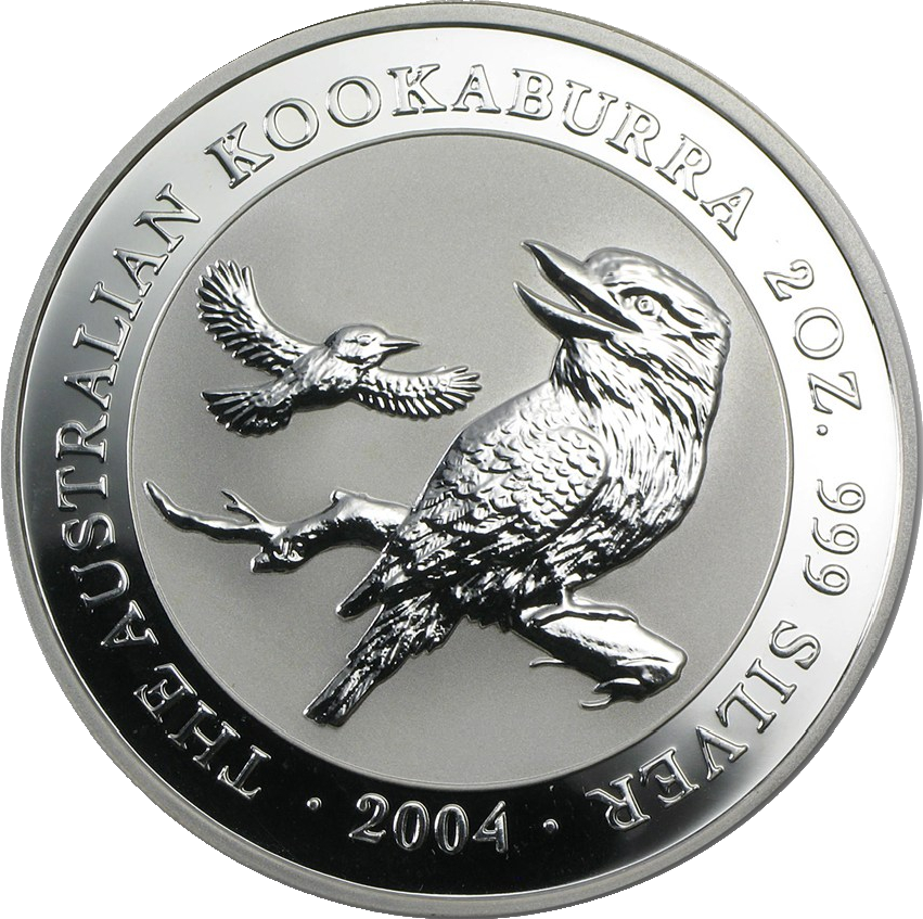 Kookaburra 1oz Silver Coin 2004 margin scheme