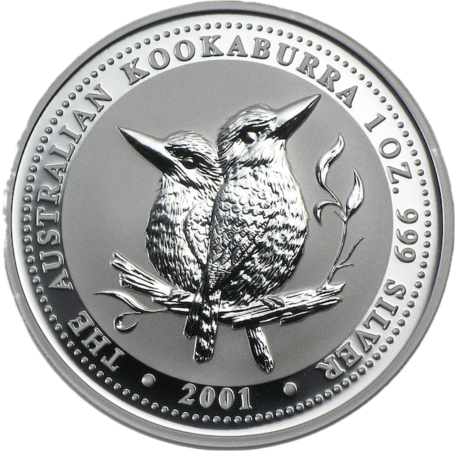 Kookaburra 1oz Silver Coin 2001 | margin scheme