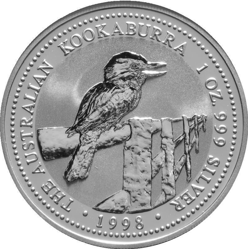 Kookaburra 1oz Silver Coin 1998 | margin scheme