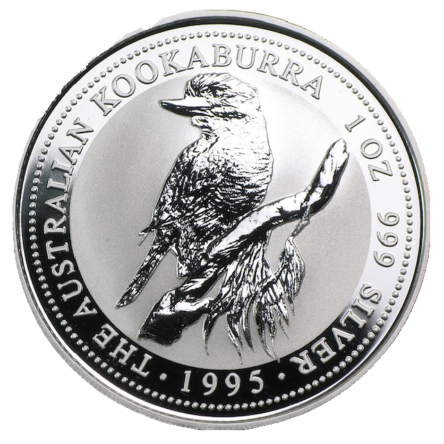 Kookaburra 1oz Silver Coin 1995 | margin scheme