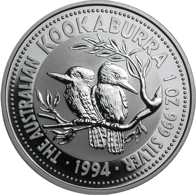 Kookaburra 1oz Silver Coin 1994 | margin scheme