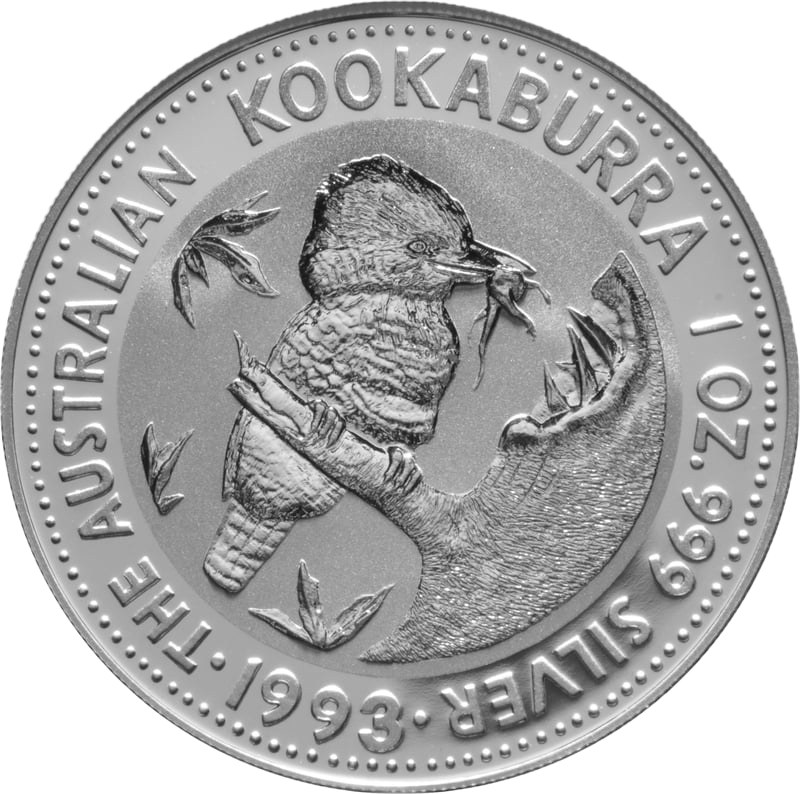 Kookaburra 1oz Silver Coin 1993 | margin scheme