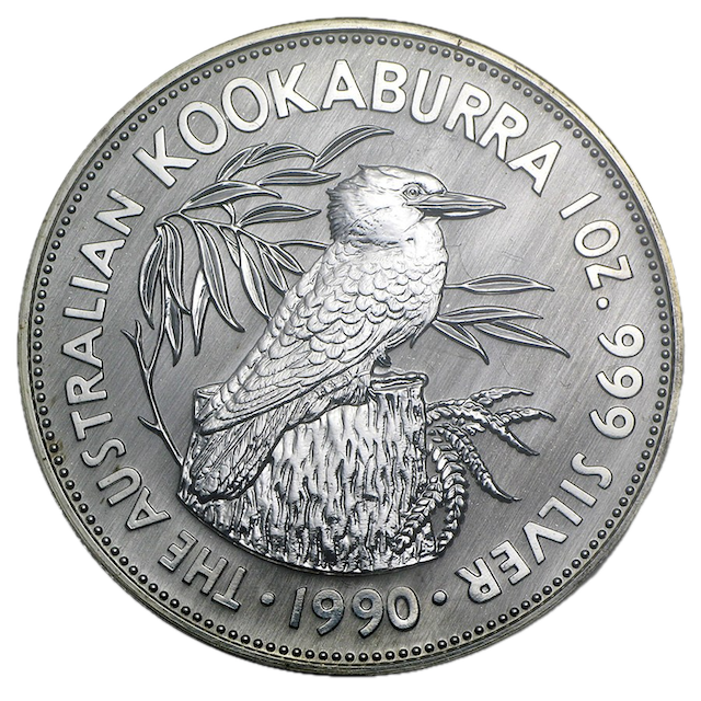 Kookaburra 1oz Silver Coin 1990 | margin scheme