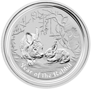 Lunar II Rabbit 1/2oz Silver Coin 2011 | margin scheme