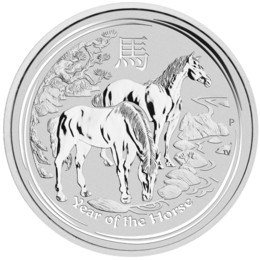 Lunar II Horse 1/2oz Silver Coin 2014 | margin scheme