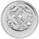 Lunar II Dragon 1oz silver coin 2012 | margin scheme