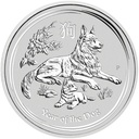 Lunar II Dog 5oz Silver Coin 2018 | margin scheme