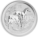 Lunar II Horse 5oz Silver Coin 2014 | margin scheme